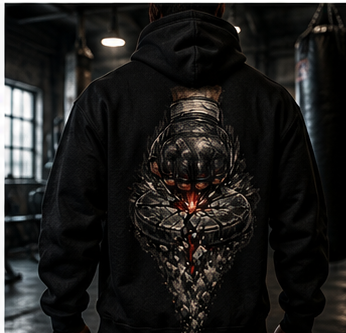 TATSU MMA Impact Core heavyweight hoodie product mockup