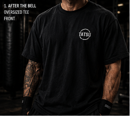 TATSU MMA Last Ones Out oversized boxy t-shirt product view 2