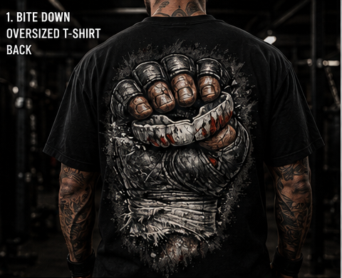 TATSU MMA Ryujin Vanguard oversized boxy t-shirt product mockup