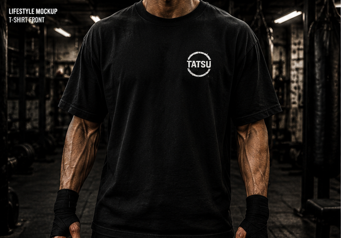 TATSU MMA Loadout 05 oversized boxy t-shirt product view 2