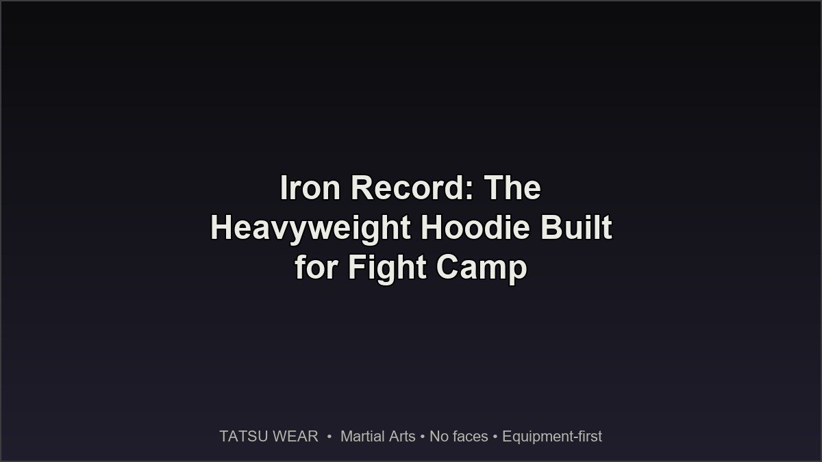 TATSU WEAR - oversized heavyweight hoodie on a hanger, relaxed drape