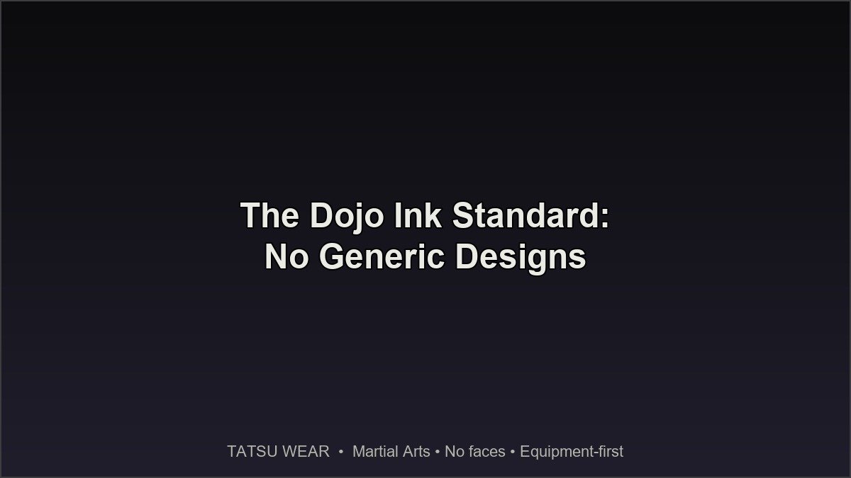 TATSU WEAR - hand-drawn ink artwork detail, brush calligraphy on textured paper