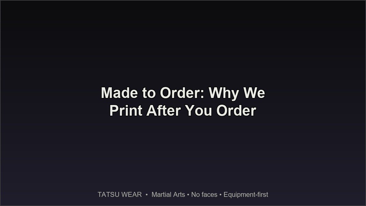 TATSU WEAR - print production flat lay, freshly pressed designs on black tees